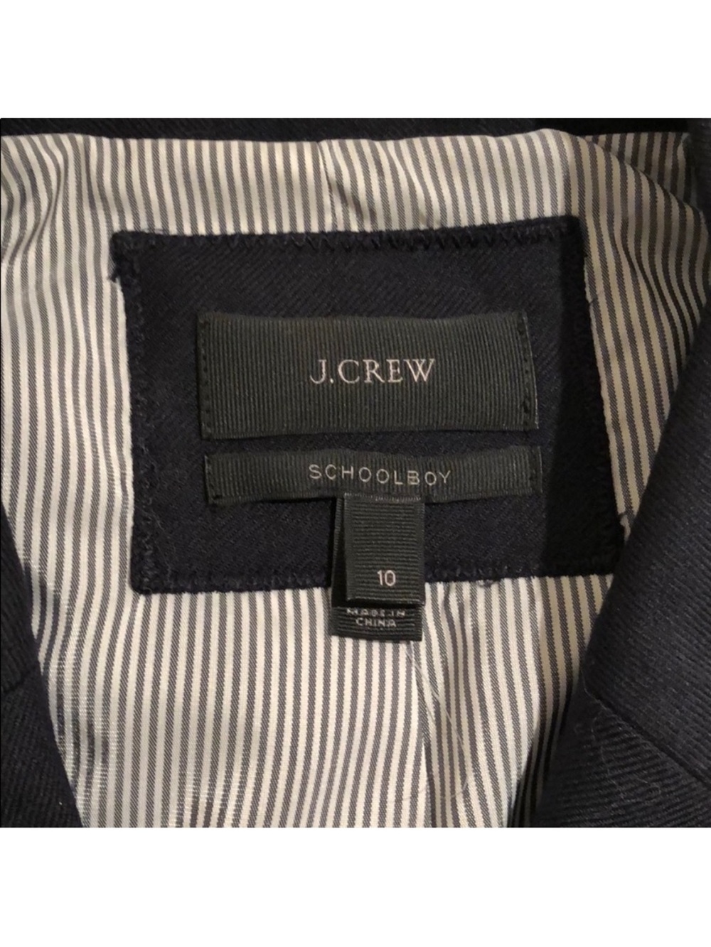 J Crew Classic Navy Women's Blazer Jacket - Tailored Two-Button - Picture 3 of 6